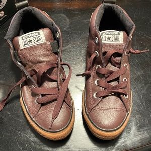 Converse Leather high-tops - brand new!